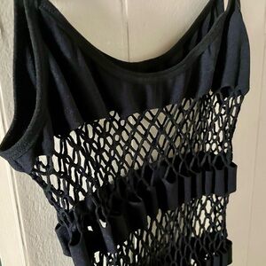 Black Mesh Sleeveless Dress obviously for the bedroom!